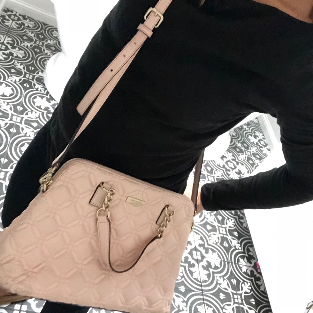 Kate Spade Quilted Blush Pink Cross Body